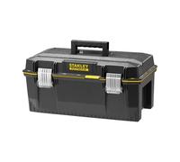 STANLEY FATMAX Boîte à Outils Étanche 58 cm - Résistant à l'Eau - Grande Capacité de Rangement - Rainure en V pour Coupe d'Appoint - Poignée Bi-Matière - Attaches Anti-Corrosion 1-94-749