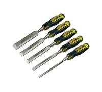 Stanley Fatmax Bord Biseauté Bois Burin Ensemble Avec à Travers Tang 5 Pièce