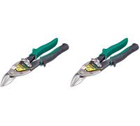Stanley FATMAX Cisaille Aviation Coupe Droite Tête Fine Acier Forgé Chromé Double Action de Pivot pour Plus de Puissance Poignées Ergonomiques Gamme FATMAX Robuste et Ergonomique 2-14-564 (Lot de 2)