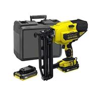 Stanley FATMAX Cloueuse 18V 60J Lithium Ion de 25 à 64mm Lampes LED 2 Batteries 18V 2Ah + 1 Chargeur + 1 Malette de Transport Gamme FATMAX Robuste et Ergonomique FMC792D2-QW