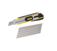 Stanley Cutter Fatmax 0-10-481 – Lame 18 mm, chariot inox, blocage & rechargement auto, 6 lames