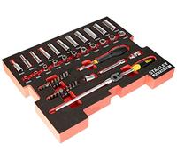 Stanley Fatmax FMHT0-74295 Module Mousse Tstak Cliquets/Douilles 1/4" - 48 Pièces Multicolore