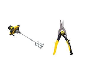 Stanley FATMAX Malaxeur 1600W à Vitesse Variable Double Poignée Avec Revêtement Grip Livré avec une Hélice M14 Diamètre 140Mm Gamme FATMAX Robuste et Ergonomique FME190-QS & Stanley