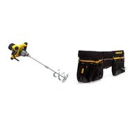 Stanley FATMAX Malaxeur 1600W à Vitesse Variable Double Poignée Avec Revêtement Grip & Stanley 1-96-178 Porte Outils en Toile 600 x 600 deniers - Nombreuses Poches - Renforcée avec Rivets