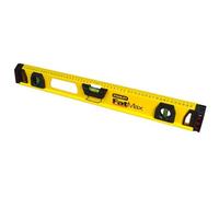 Stanley Niveau I-Beam 1-43-553 FATMAX 60 cm – Aluminium renforcé, 3 fioles, absorbeur de choc