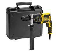 STANLEY Perceuse à Percussion Filaire, 1100W, 2 Vitesses, Mandrin 13 mm, 54400 cps/min, Avec 1 Mallette, 3 Forets Béton (5, 6 et 8 mm) et 2 Forets Métal HSS (6 et 8 mm), Gamme FATMAX, FMEH1100K-QS