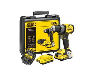 STANLEY FATMAX Perceuse-visseuse 80Nm Brushless Lithium 18V 2 batteries 2 Ah V20 SFMCD725D2K-QW