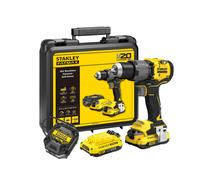 STANLEY FATMAX Perceuse-visseuse à percussion 80Nm Brushless Lithium 18V 2 batteries 2Ah V20 SFMCD726D2K-QW