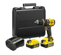 STANLEY FATMAX Perceuse-visseuse à percussion sans fil 18V 80Nm V20 2 batteries 4Ah SFMCD721D2K