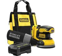 STANLEY FATMAX Ponceuse orbitale aléatoire sans fil V20, SFMCW220D1S-GB | Comprend une batterie Li-ion 2,0 Ah, un chargeur 2 A et un sac souple, 18 V