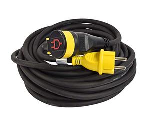 STANLEY FATMAX Prolongateur Chantier 16 T avec Clapet, IP44. Câble HO7RN-F 3G1, 5mm², Longueur 20 Mètres