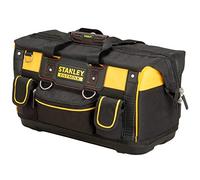 STANLEY FATMAX Sac à Outils Rigide et Ouvert - Structure Volumineuse - Rangements Verticaux - Sangle d'Épaule Réglable - Poignée en Caoutchouc - Résistant à l'Eau et la Poussière FMST1-71180
