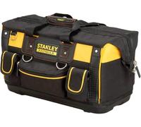 STANLEY FATMAX Sac à Outils Rigide et Ouvert - Structure Volumineuse - Rangements Verticaux - Sangle d'Épaule Réglable - Poignée en Caoutchouc - Résistant à l'Eau et la Poussière FMST1-71180