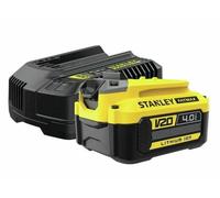 STANLEY Fatmax SFMCB14M1 QW paquet de 1 batterie V20 li-ion 18V 4AH et chargeur V20 li-ion 18V 2A