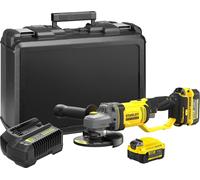 STANLEY Fatmax SFMCG400M2K QW, Mini ponceuse V20 li-ion 18V 125mm avec 2 batteries 4AH, chargeur et coffret