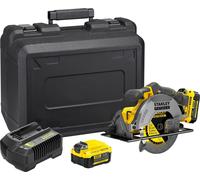 STANLEY FATMAX SFMCS500M2K-QW - KREISSÄGE V20 LI-ION 18V 165mm CON 2 BATTERIEN 4Ah, Ladegerät & Koffer