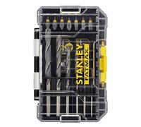 STANLEY - FatMax STA88554-XJ STANLEY Black and Decker Coffret 19-Pieces Forets Metal et Embouts de vissage Impact