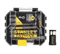 STANLEY - FatMax STA88564-XJ STANLEY Black and Decker Coffret 9 Torsion 50mm PH et Porte-Embouts magnétique