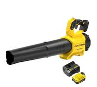 Stanley FATMAX V20 | Kit de souffleur sans balais 18 V 4,0 Ah - Conception avec Conception de Ventilateur axial, Excellente Puissance jusqu'à 177 km/h gâchette de Vitesse Variable, Mode Boost jusqu'à