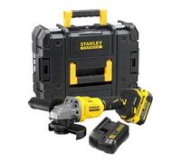 Meuleuse D'Angle 125 mm Brushless Lithium 18V - 1 Batterie 4 Ah En Kit Pro-Stack - SFMCG710M1T-QW STANLEY FATMAX V20