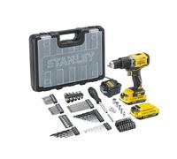 Stanley Perceuse visseuse à percussion FatMax V20 SFMCD715D2A-QW 18V avec 100 accessoires