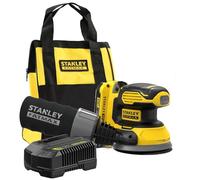 Stanley Ponceuse excentrique sans fil V20 SFMCW220D1S 18 V 12 000 trs/min – 1x2Ah, chargeur, sac