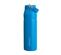 Stanley Flip Straw 2.0 Gourde Isotherme Avec Paille 1.06L - 17 Heures Froide - 4 Jours Glacée - Acier Inoxydable - Sans BPA - Etanche - Lavable Au Lave-Vaisselle - Thermos - Azure