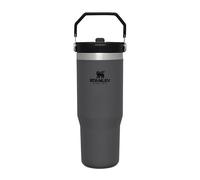 Stanley Flip Straw Tumbler 1.0 Gourde Avec Paille 0.89L - Froid Pendant 12 Heures - Gourde Isotherme - Sans BPA - Thermos Facile à Transporter - Va au Lave-Vaisselle - Charcoal