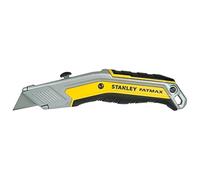 STANLEY Fmht0-10288 Couteau Rétractable Gamme FATMAX - Système De Glissement De Lame Intégré - Facilite L'Accès Aux Lames - Réservoir Avec Essuie Lame - Manche Bi Matière