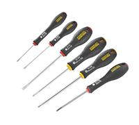 STANLEY Fmht0-62627 Coffret De 7 Tournevis Électricien/Mécanicien/Philips Gamme FATMAX - Fabriqués En France - Lame En Acier - Sablage De L'Empreinte - Poignée Soft Grip - Résistant - Anticorrosion