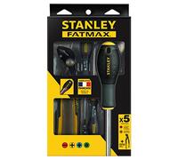 STANLEY Fmht0-62639 Pince Multiprise À Verrouillage Et Tournevis Électricien Gamme FATMAX - Fabriqué En France - Mâchoires Renforcées - Réglage Rapide - Lame En Acier - Poignée Soft-Grip - Résistant
