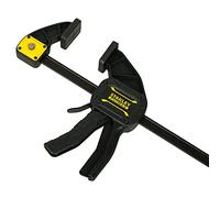 Stanley Fmht0-83236 Serre-Joint Gamme FatMax - Travaux De Précision - Rainure En V Pour Maintien Des Tubes - Rail En Acier - Corps En Nylon Renforcé - Fonction Écarteur