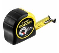 STANLEY FMHT81555-0 mètre mesureur - Gamme FATMAX - Fabriqués en France - Revêtement Blade Armor - Ruban Résistant et Épais - Boitier Abs Bi matière - Amortisseur de Chocs