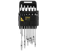 STANLEY Fmmt82902-0 Clés À Fourches Gamme FATMAX - Plus Résistant - Finition Chromée - Système "Anti-Slip" Pour Une Meilleure Adhérence - Prise De L'Écrou En 3 Points - Étui Compact - Jeu De 12 Pièces