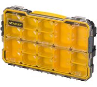 Stanley Boîte à outils FatMax FMST1-75779 – Étanche IP53, couvercle transparent – Noir/Jaune