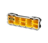 Stanley Fmst1-75781 Boîte À Outils Étanche Profi 1/3 Gamme FatMax - Couvercle Transparent - Attaches Plastiques - Étanche - Ip53 - Pas De Poignée Multicolore