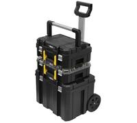 Stanley - Tour mobile PRO-STACK FMST1-80103 - 3 modules, 7 compartiments, poignée télescopique