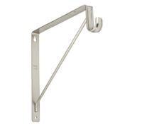 Stanley Hardware S822093 108BC Support robuste pour tagre et tige en finition nickel satin