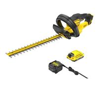 STANLEY Kit Taille-haie sans Fil FATMAX 18V V20, Lame de 50 cm, avec 1x Batterie V20 2Ah et 1x Chargeur, SFMCHT650D1-QW