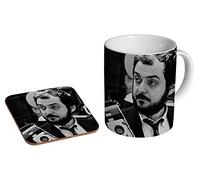 Stanley Kubrick Mug à café en céramique + dessous-de-verre