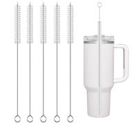 Stanley Lot de 5 brosses de nettoyage réutilisables extra longues pour tasses Stanley de 10 mm de large pour gobelets, bouteilles d'eau et tubes de 10 mm de large
