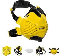 STANLEY Masque Anti-Poussière Demi-Masque Respiratoire Noir/Jaune Taille S/M