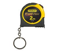 STANLEY Mètre Porte Clés Gamme FATMAX - Large Ruban - Ruban Laqué Pour Plus De Résistance - Système De Blocage - Crochet Zéro Réel - Boitier Abs Antichoc - Boitier Compact - FMHT0-33856
