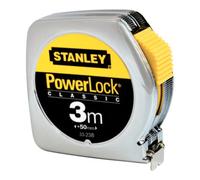 Stanley Mètre-ruban de poche PowerLock® L. 3 m l. de bande 12,7 mm mm/cm EG II métal STA Quantité:1
