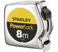 Stanley Mètre ruban à mesurer PowerLock L.8m chr. KU. logement Stanley Quantité:1