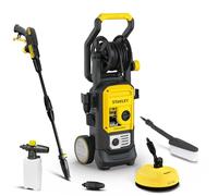 Stanley Nettoyeur Haute Pression SXPW25HFDSSP, avec Double Vitesse, pour Voitures et Espaces Extérieurs de la Maison, avec Patio Cleaner, Brosse Fixe et Poignée Pliable (170 Bar, 500 l/h, 2500 W)