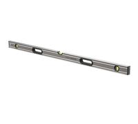 STANLEY Niveau Tubulaire Xl 120 cm - Gamme FATMAX - Corps Aluminium - 3 Fioles Réversibles - Semelle Usinées - Revêtement Anti-Abrasion - Poignée Bi Matière - Précision +/- 0,5 mm - 0-43-648