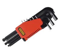 STANLEY® Outils à Main - Jeu de Clés Allen à Boule, 9 Pièces