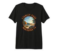 Stanley Park Vancouver Canada Cercle Vieilli T-Shirt Haut de Gamme