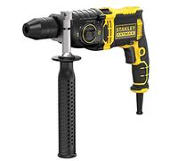STANLEY Perceuse à Percussion Filaire, 1100W, 2 Vitesses, Mandrin 13 mm, 54400 cps/min, Avec 1 Mallette, 3 Forets Béton (5, 6 et 8 mm) et 2 Forets Métal HSS (6 et 8 mm), Gamme FATMAX, FMEH1100K-QS